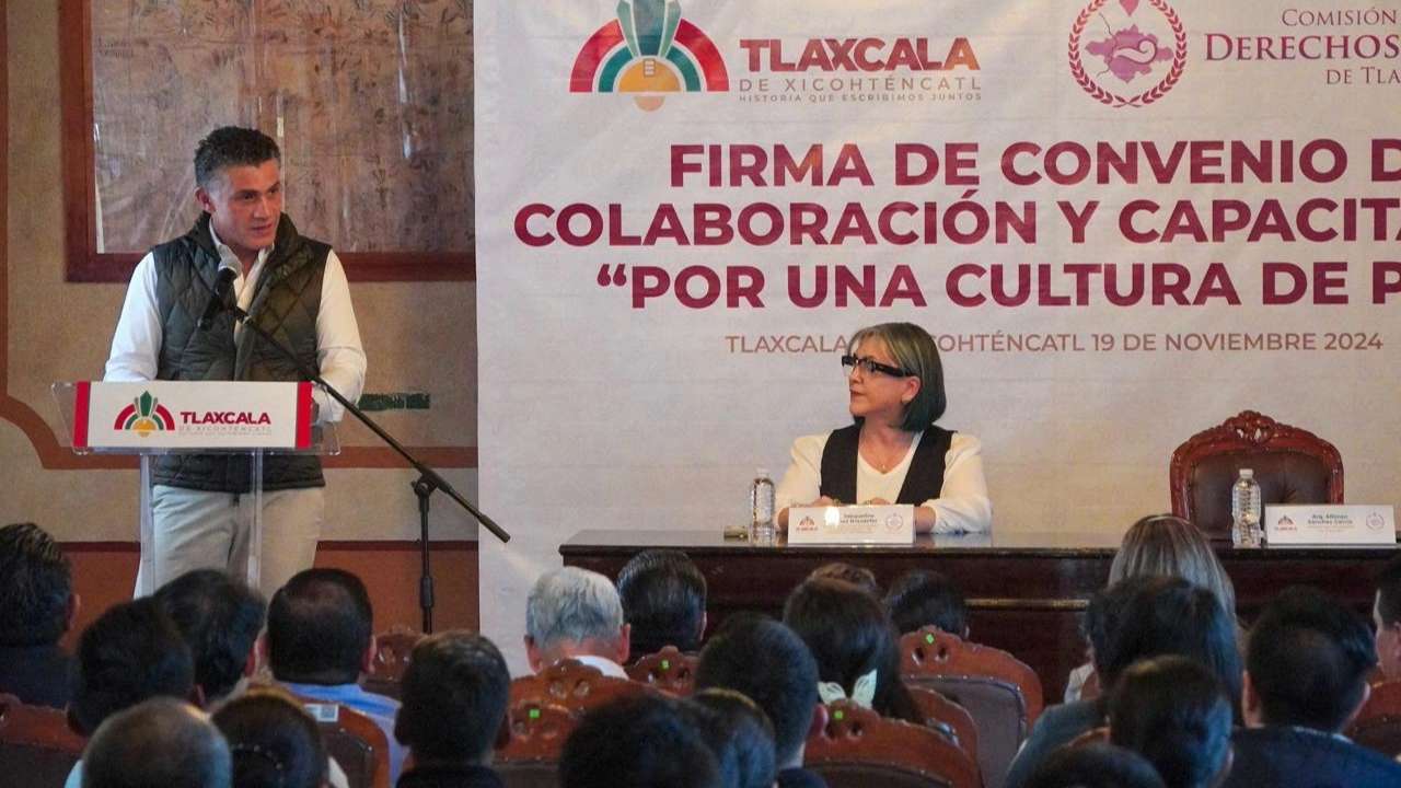 Tlaxcala reafirma su compromiso con los derechos humanos mediante la firma de convenio con la CEDH