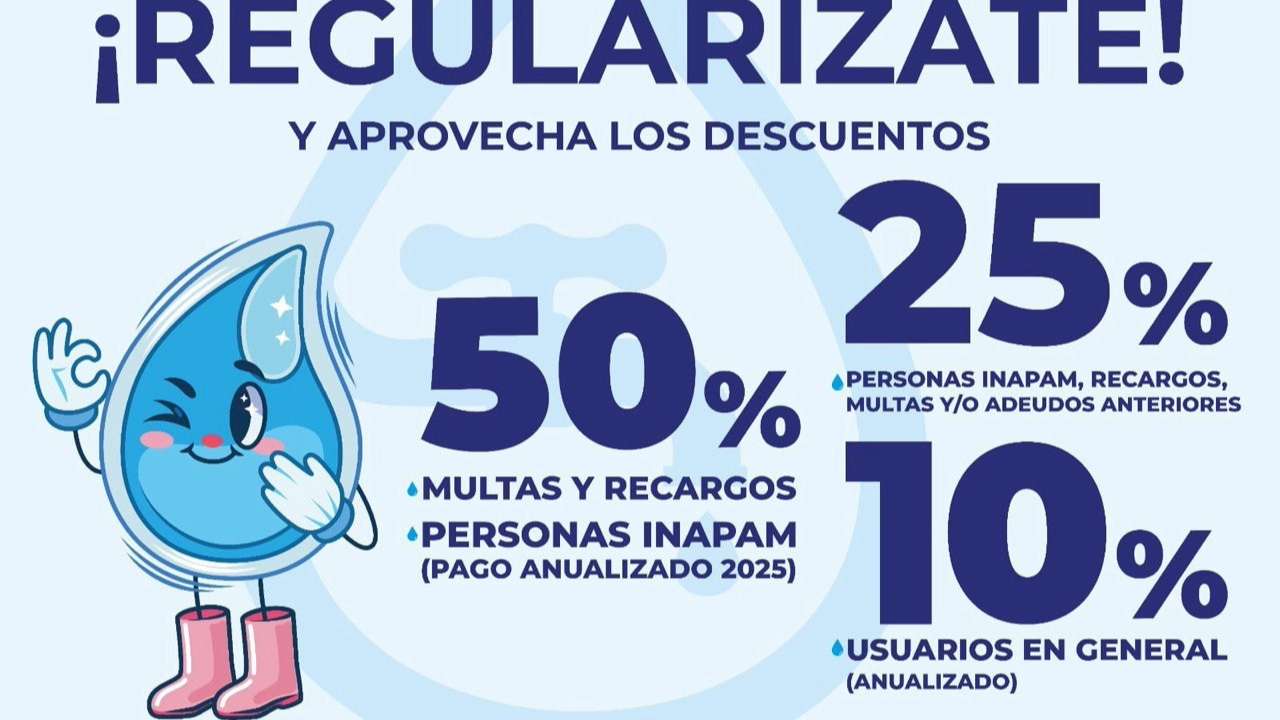 Inicia CAPAM campaña de regularización para el pago de agua potable con atractivos descuentos