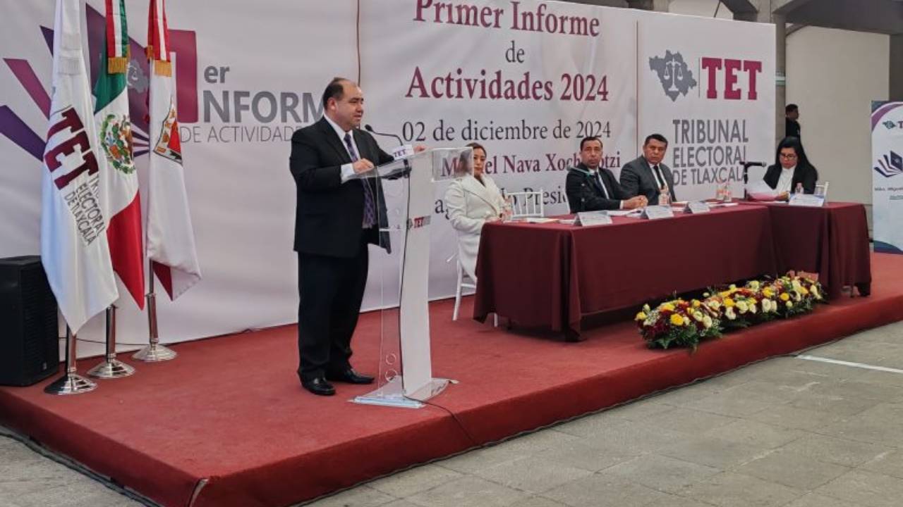 Rinde MNX su primer informe como Presidente del TET