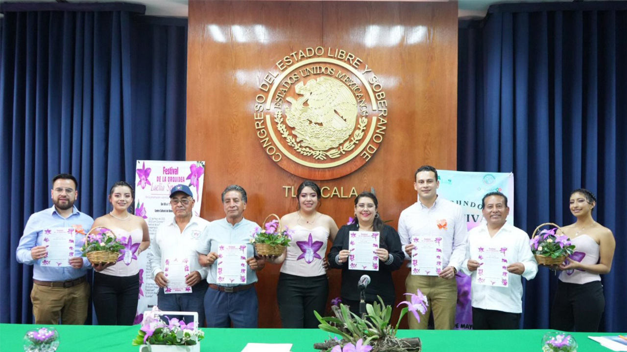 Presentan en el Congreso la segunda edición del festival de la orquídea