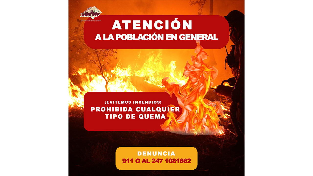Ixtenco se suma al llamado nacional de prevención de incendios forestales emitido por PROFEPA