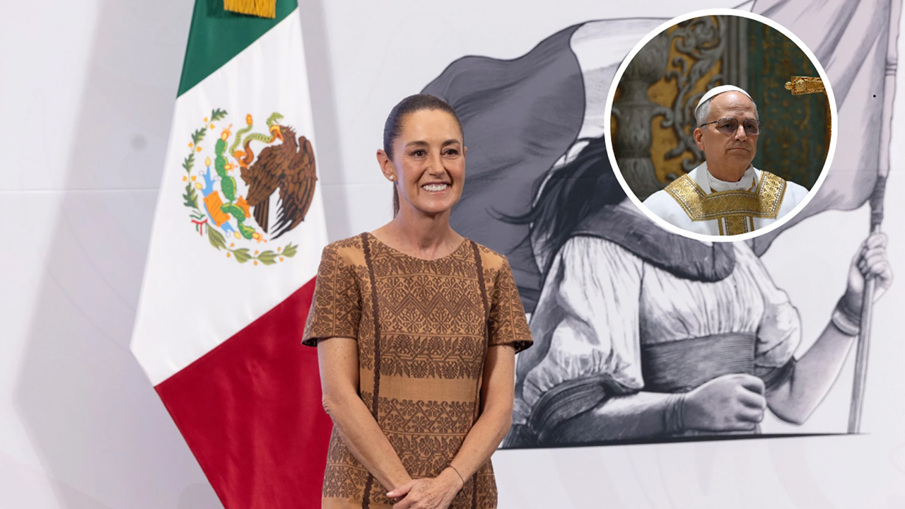 Claudia Sheinbaum anuncia invitación al papa León XIV para visitar México