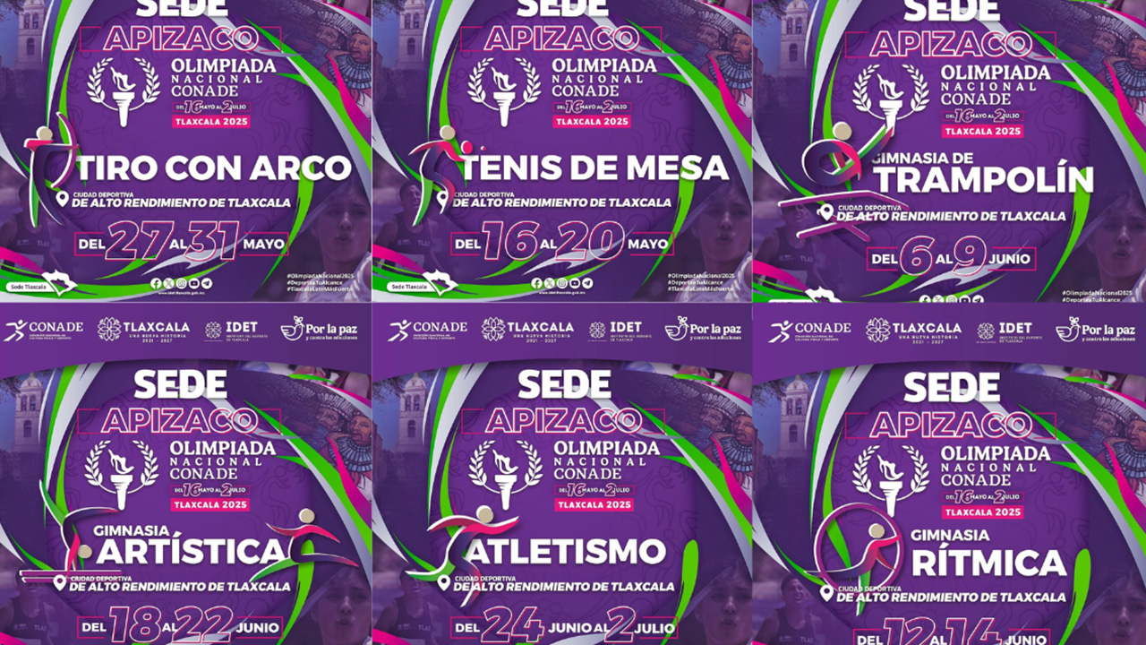 Apizaco será sede de la Olimpiada Nacional CONADE