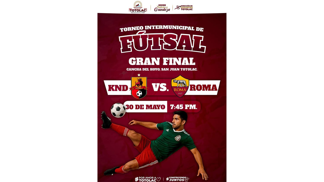 ¡Totolac vibra con la gran final del Torneo Intermunicipal de Fútsal!