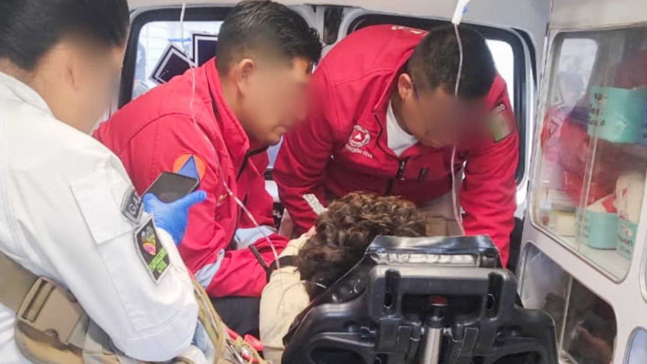 Actúan con prontitud cuerpos de emergencia de Huamantla ante accidente de mujer en molino de nixtamall