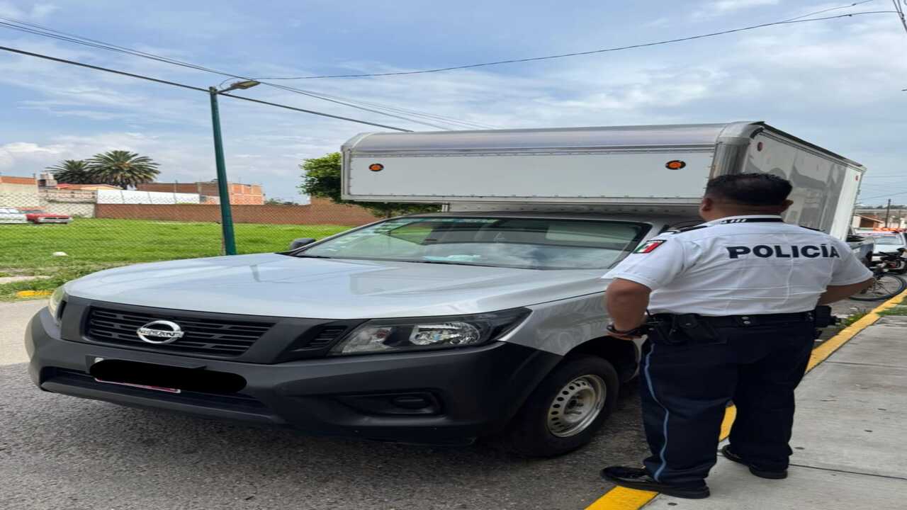 Recupera Chiautempan camioneta con reporte de robo