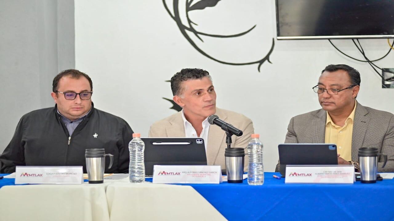 Informa Alcalde de Tlaxcala Alfonso Sánchez García ampliación de gestiones hechas por aamtlax para beneficio de los tlaxcaltecas