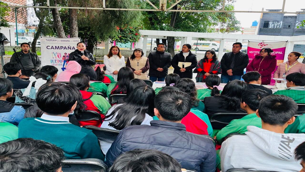 Ayuntamiento de Chiautempan realiza campaña de prevención de embarazo en adolescentes