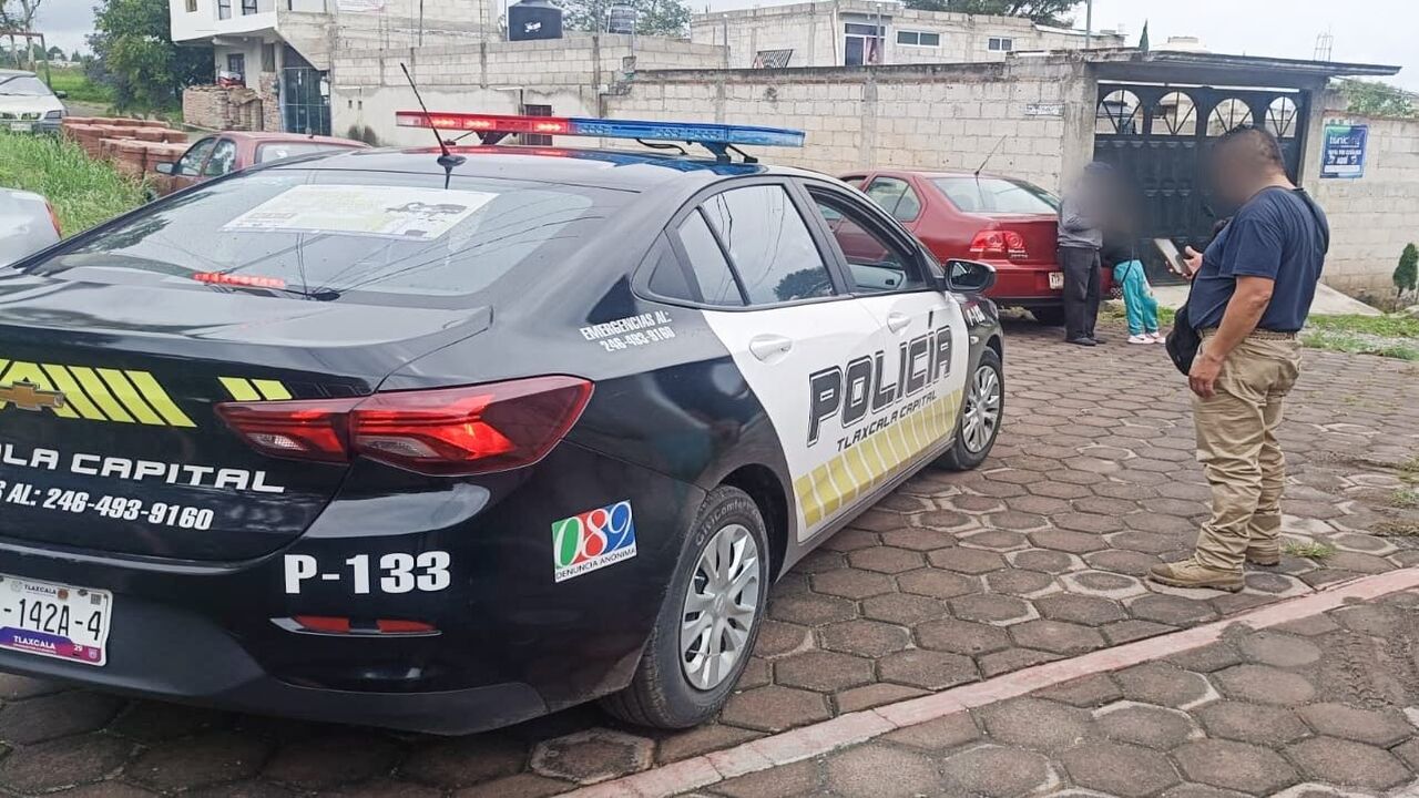 SSC y Policía de Tlaxcala atienden reporte de robo en la colonia La Joya