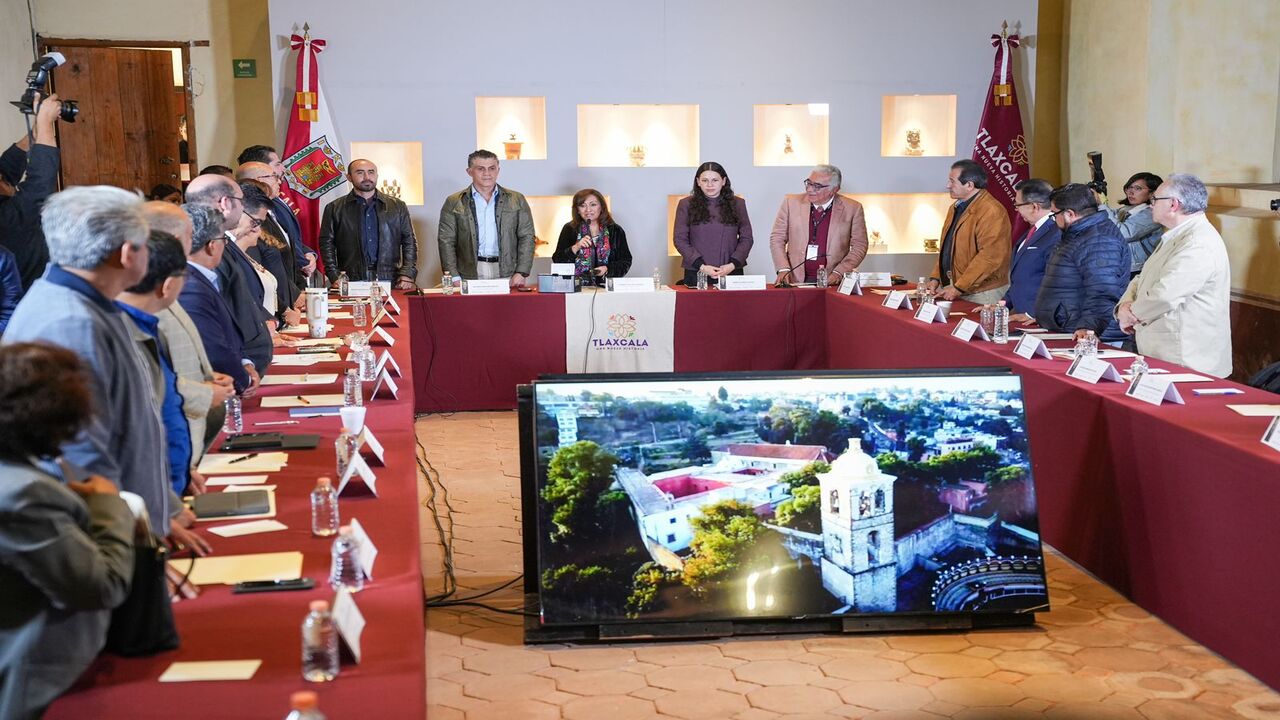 Presenta Alfonso Sánchez García ante el CONSAFRAN avances coordinados para preservar el conjunto conventual de san francisco como patrimonio cultural