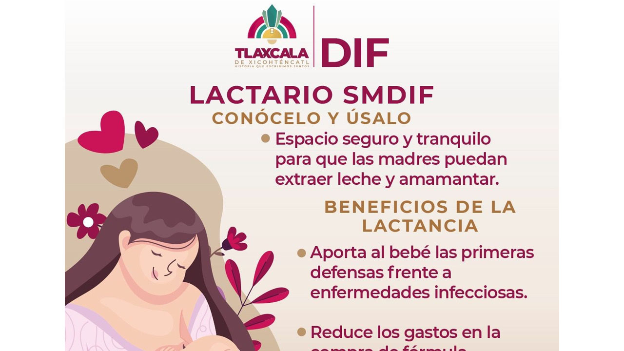 Promueve el sistema municipal DIF Tlaxcala el uso del lactario público