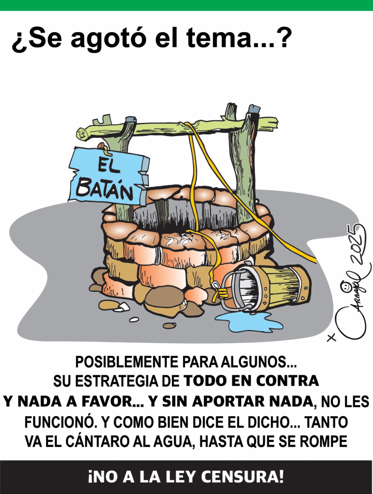 ¿se agotó el tema?