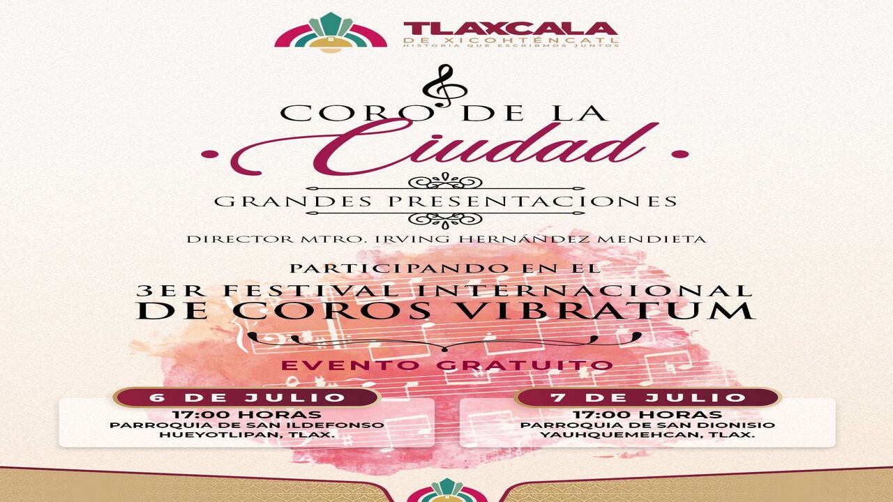 Impulsa Alfonso Sánchez García al coro de la ciudad rumbo al festival internacional vibratum
