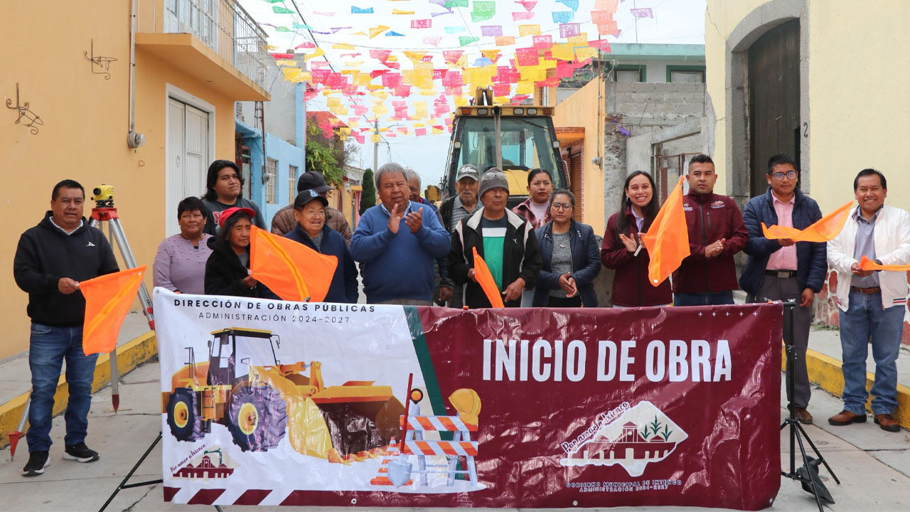 Arranca Gobierno de Ixtenco obras de pavimentación y drenaje sanitario en calle 6 Sur