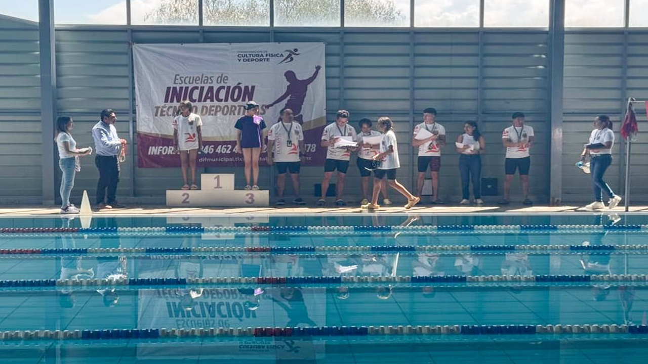 Ayuntamiento de Tlaxcala fortalece el deporte infantil con encuentro amistoso de natación