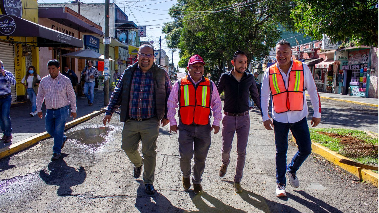Javier Rivera da inicio a trabajos de reencarpetamiento en 2 de abril y Juárez