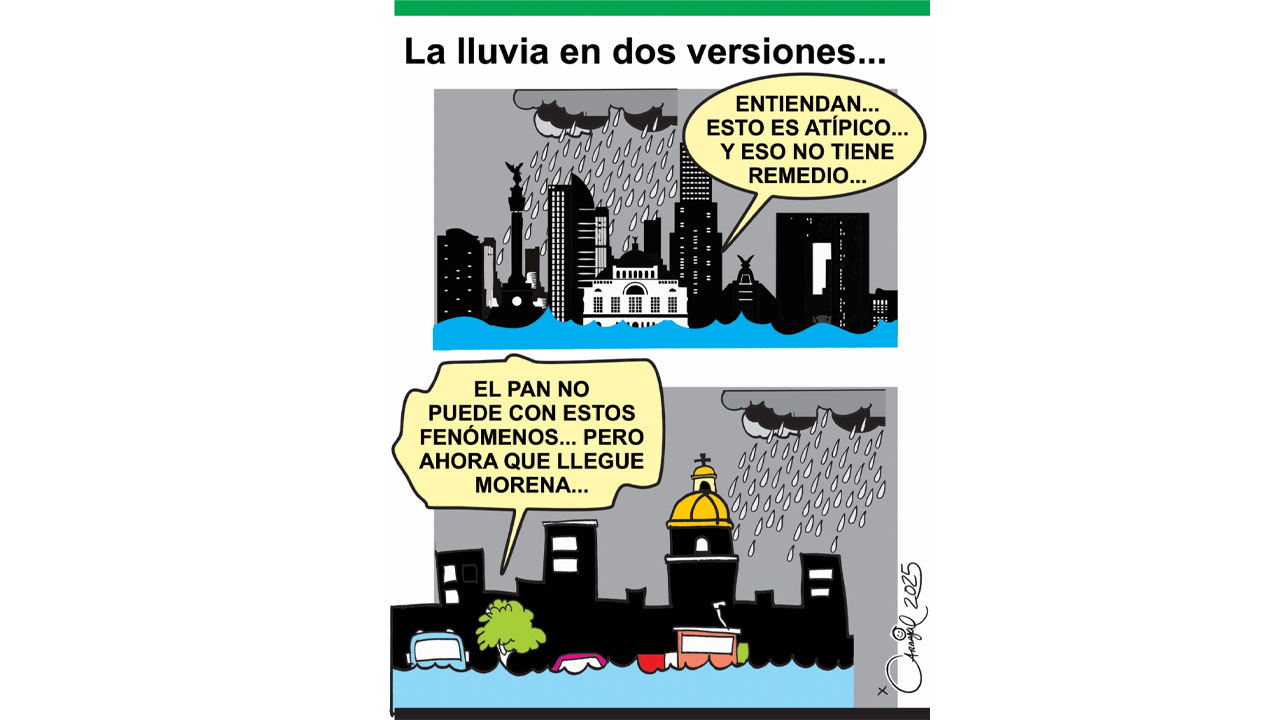 La lluvia en dos versiones...