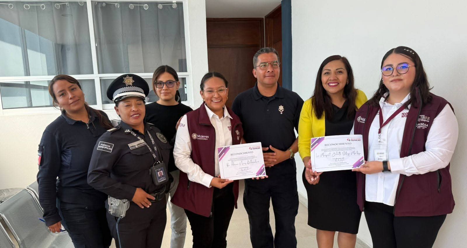 Secretaría de la Mujer capacita a policías municipales en Totolac