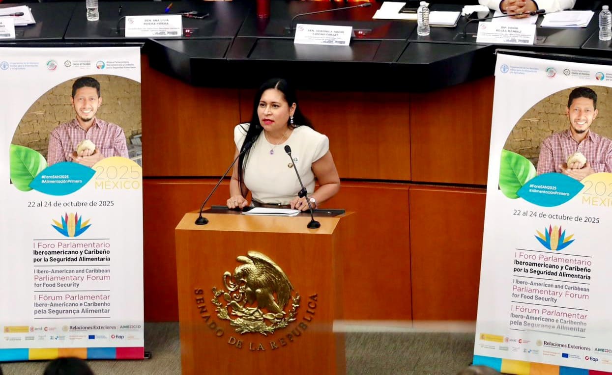 México es hoy referente mundial en materia de sana alimentación, afirma Ana Lilia Rivera en Foro Internacional