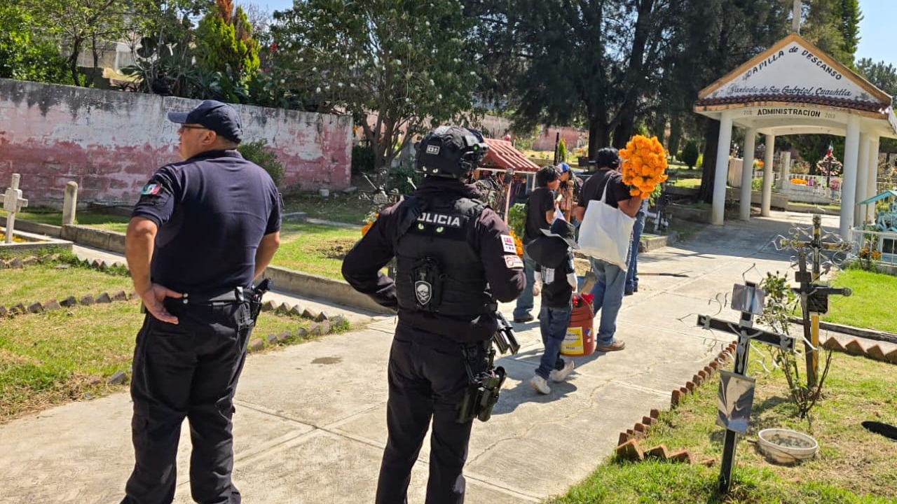 Operativo de Día de Muertos en la capital de Tlaxcala transcurrió con saldo blanco y total tranquilidad