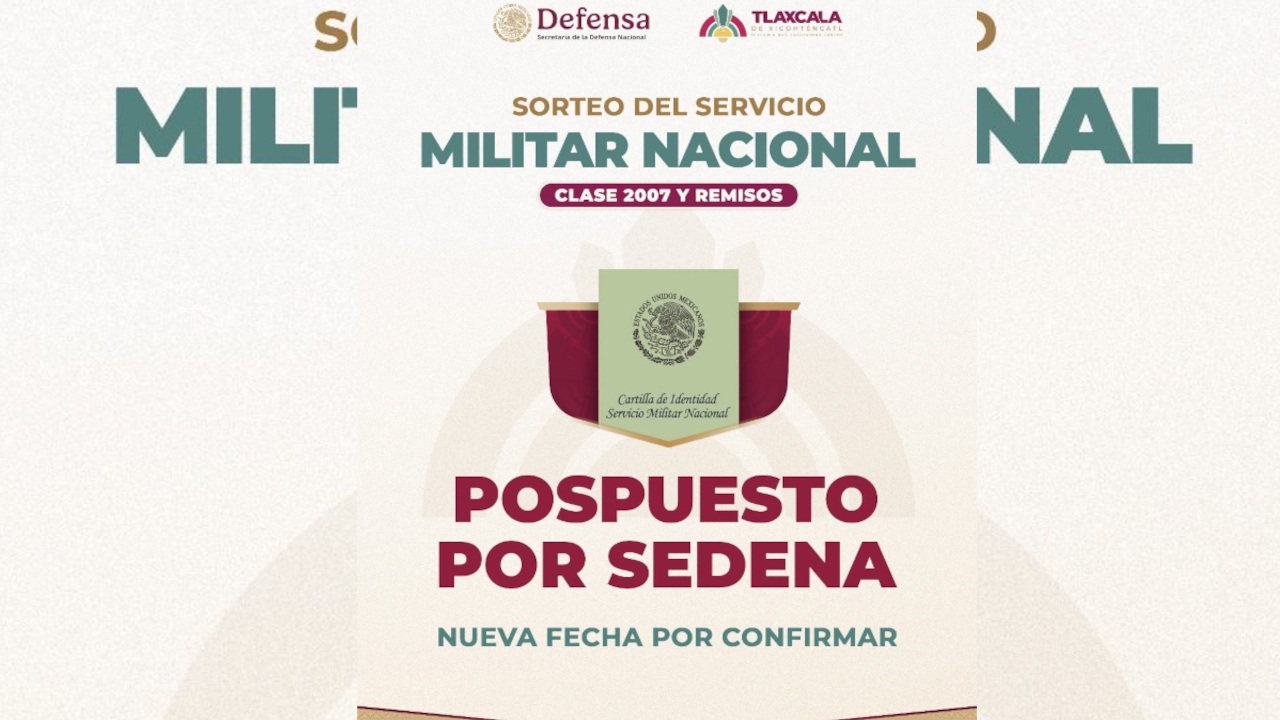 Pospone SEDENA sorteo del Servicio Militar Nacional en Tlaxcala capital