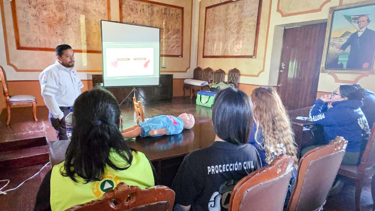 Capacita Ayuntamiento de Tlaxcala a personal de Protección Civil para fortalecer la respuesta ante emergencias