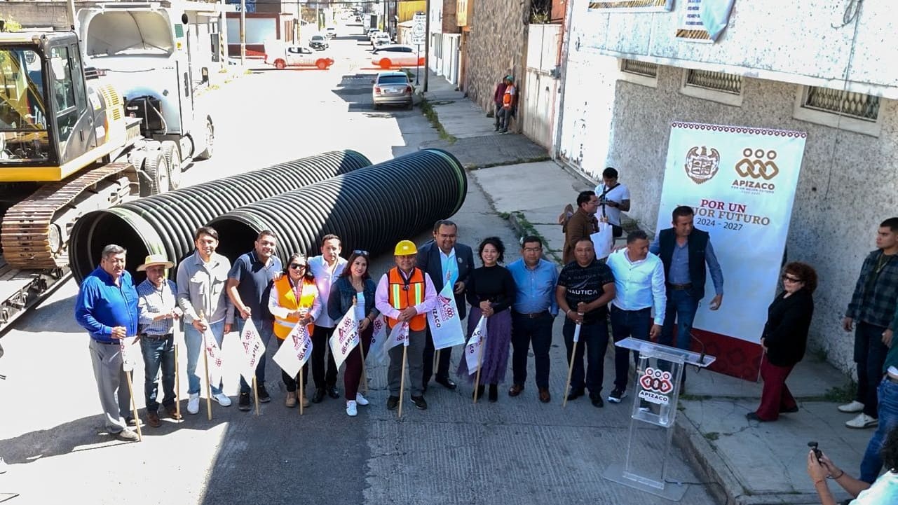 Javier Rivera arranca construcción de drenaje profundo esperado por más de 40 años en Apizaco