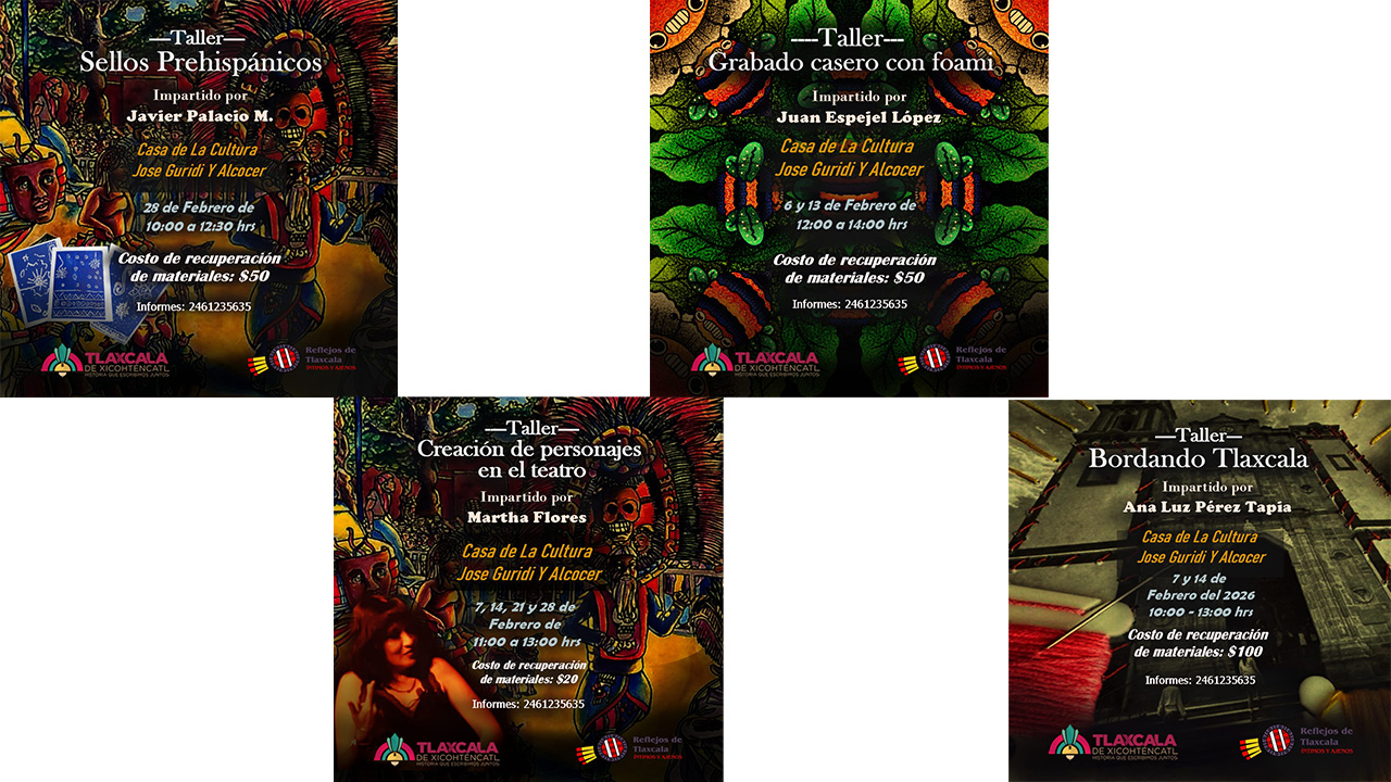 El ayuntamiento de Tlaxcala pondrá en marcha nuevos talleres artísticos temporales