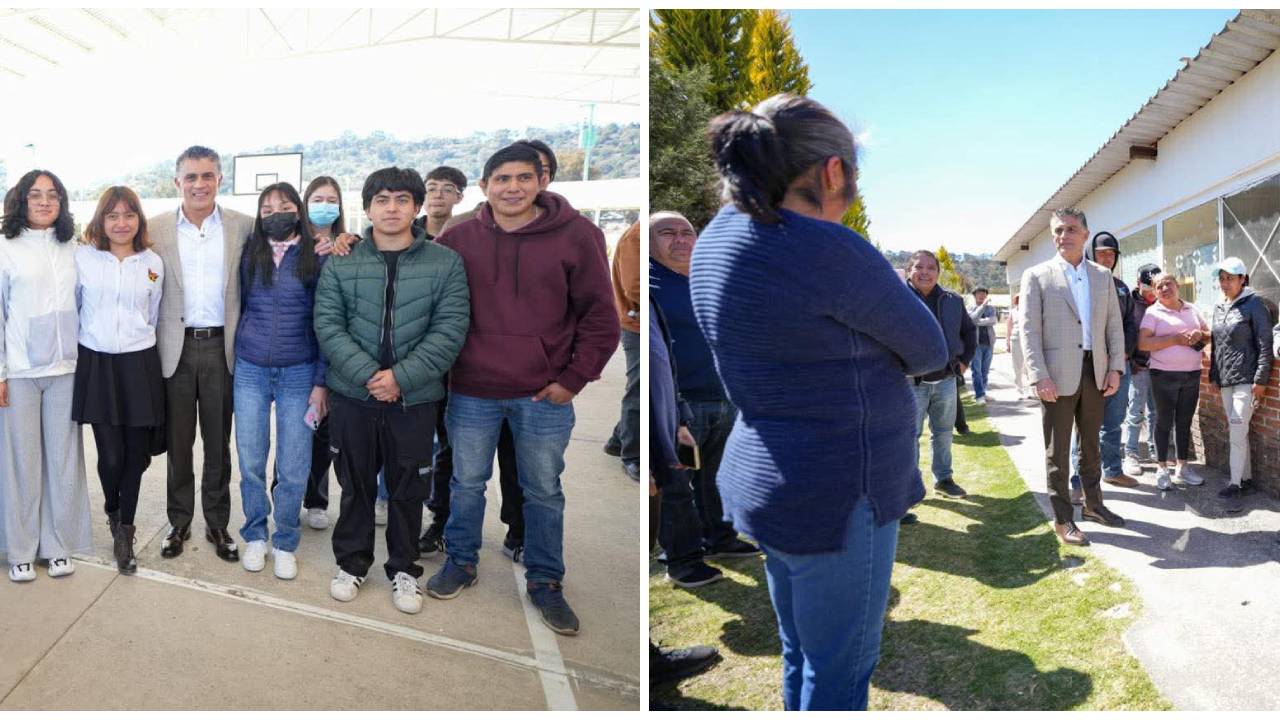 Dialoga Alfonso Sánchez García con estudiantes y agricultores