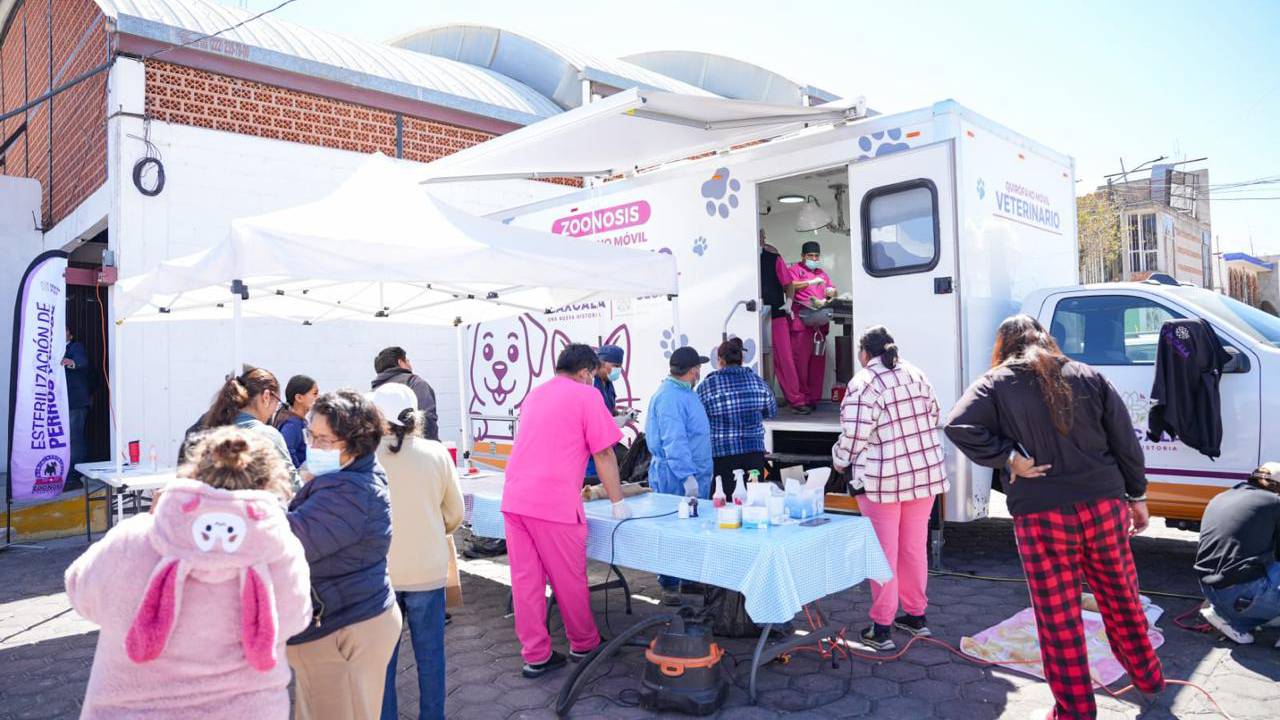 Gobierno de Alfonso Sánchez García lleva a Loma Bonita jornada gratuita de vacunación, desparasitación y esterilización para perros y gatos