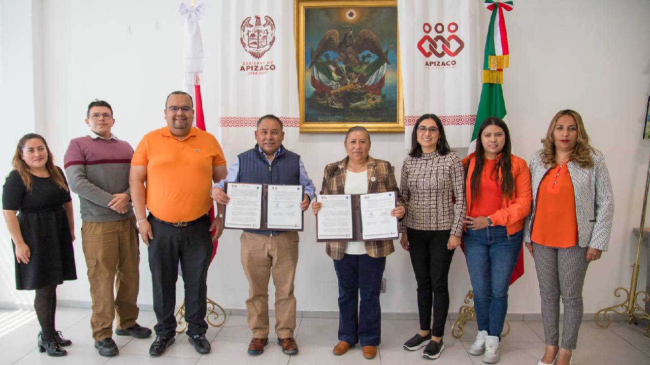 Javier Rivera y la FGJE formalizan comodato para fortalecer la procuración de justicia en Apizaco