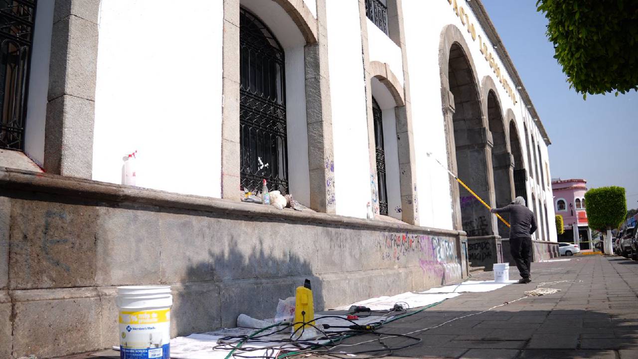 Evalúa Congreso afectaciones a su infraestructura tras manifestaciones por el 8M