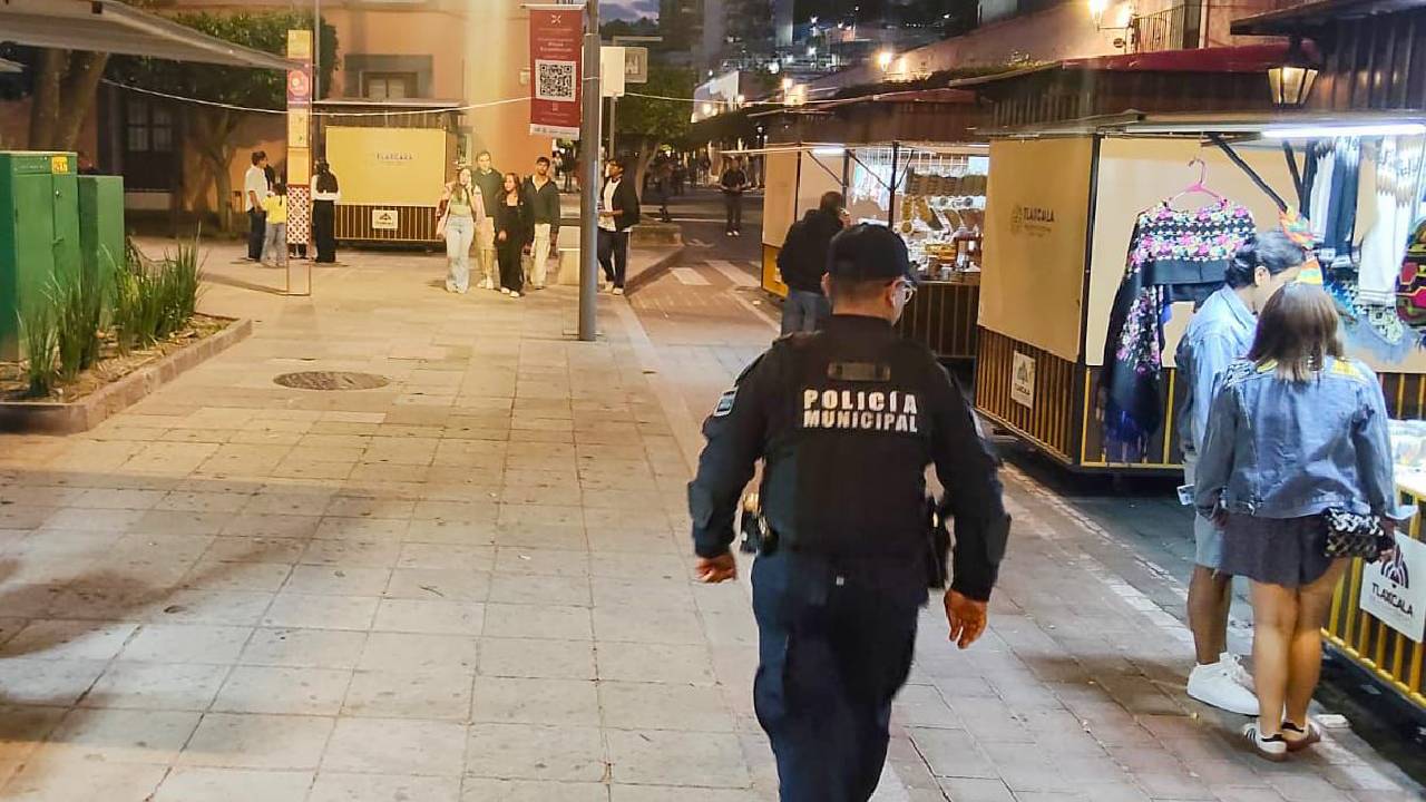 Policía municipal de Tlaxcala mantiene presencia activa para prevenir delitos