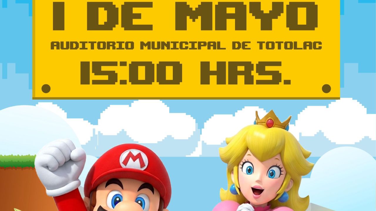 Totolac celebrará el Día del Niño con una gran fiesta temática de Mario