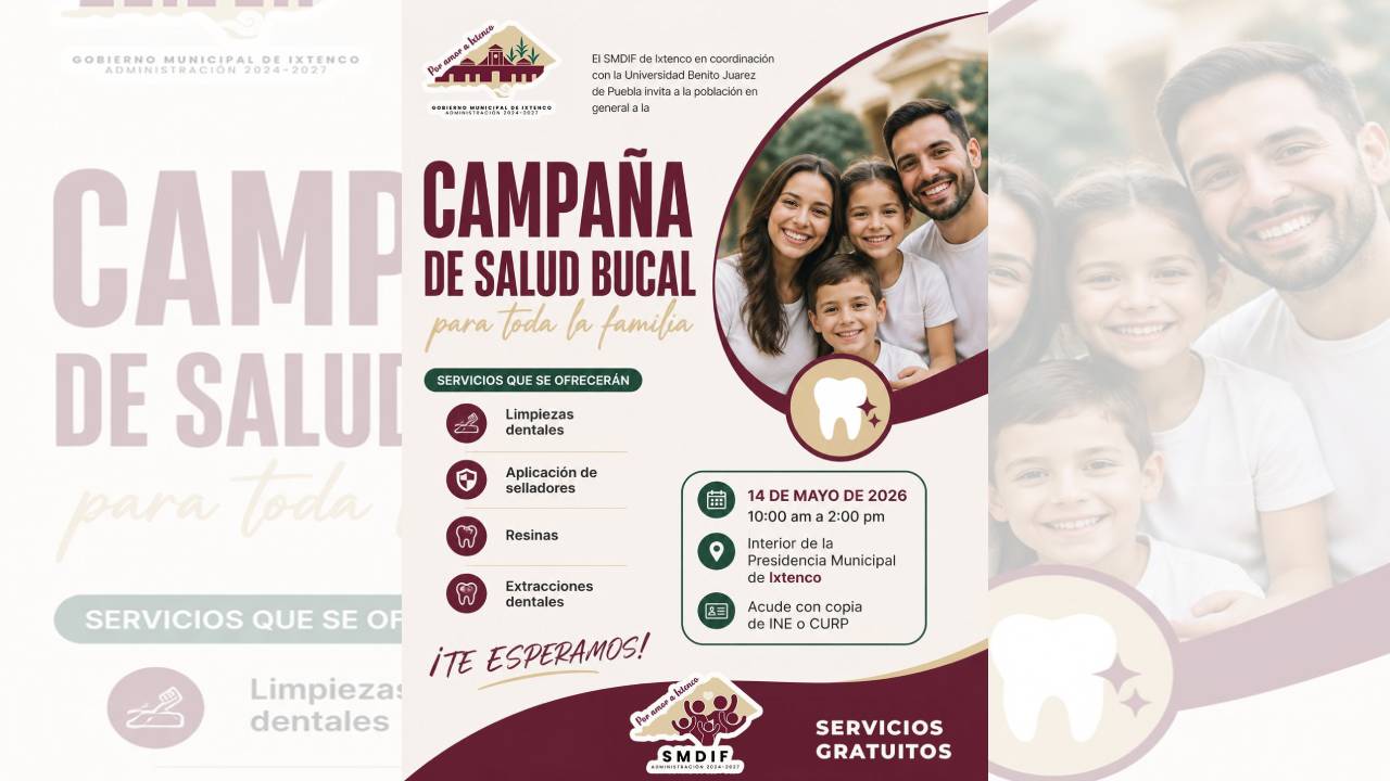 Ixtenco impulsa la salud bucal con jornada gratuita para las familias
