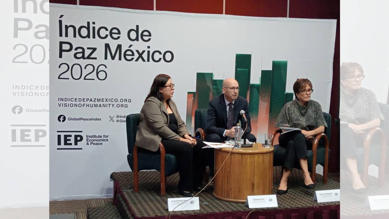 Mejora índice de paz en México por disminución de homicidios