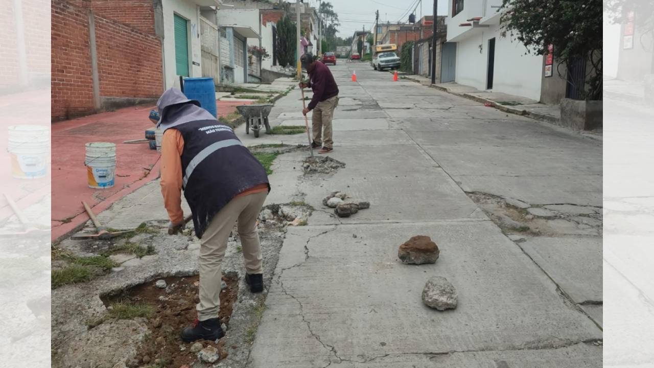 Avanza segunda etapa de “Más Territorio, Menos Escritorio” en el Sabinal, Ixtulco y Tizatlán con obras de mejora urbana