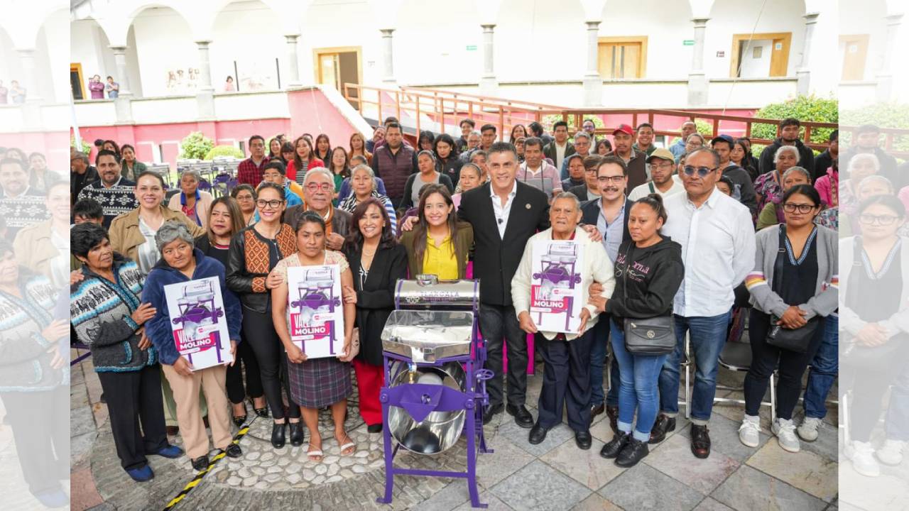 Con entrega de molinos se reconoce las raíces, tradiciones y valores que forman parte de la vida de las comunidades: Alfonso Sánchez García