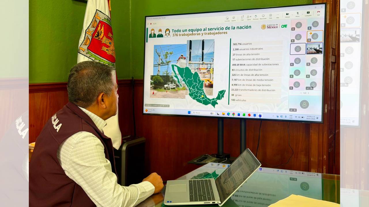 Ayuntamiento capitalino participa en mesa de trabajo con CFE Zona Tlaxcala
