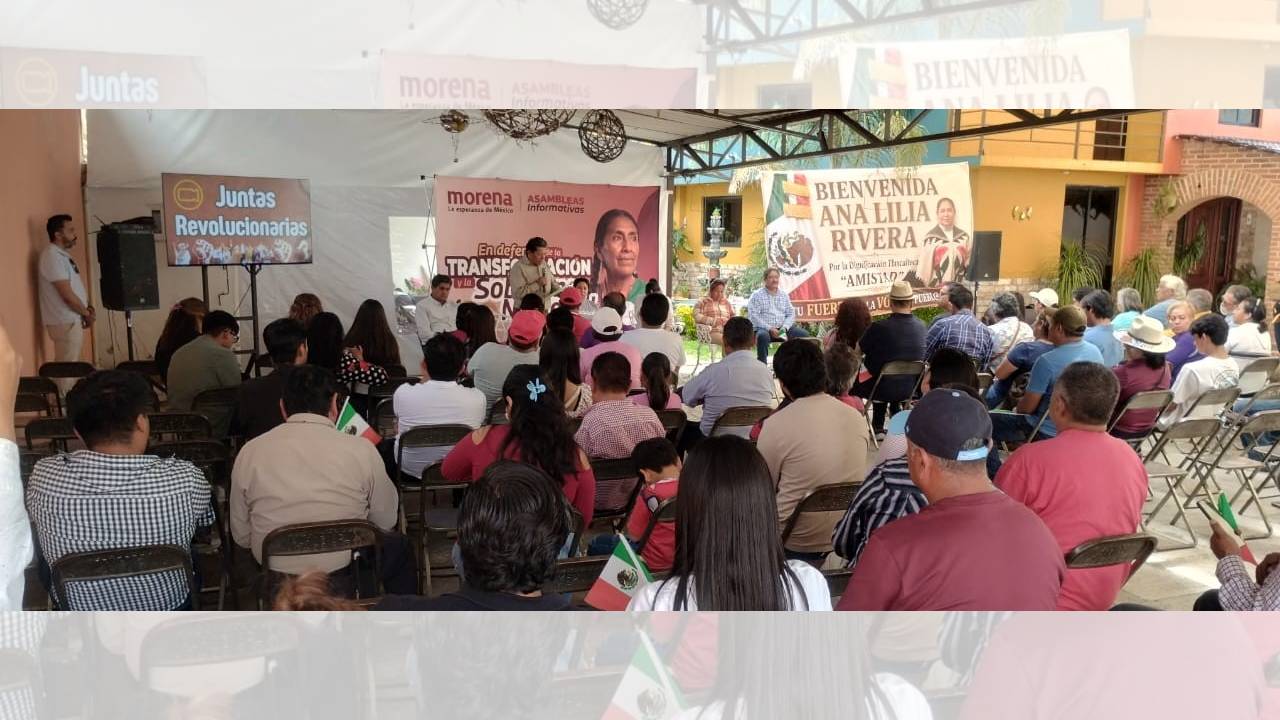 Confía Ana Lilia Rivera en la consolidación de la Cuarta Transformación desde la organización del pueblo