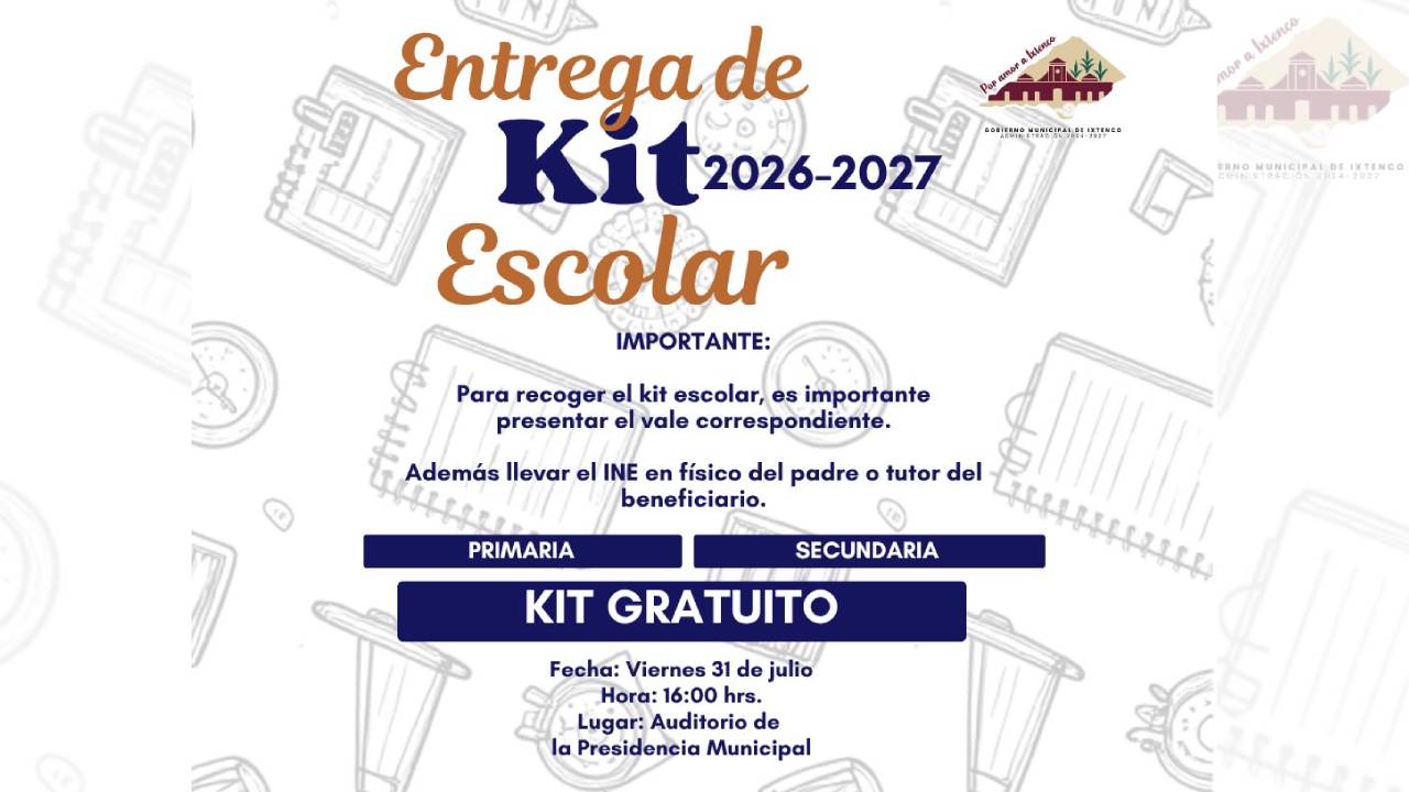 Anuncia Aline Lazo la entrega de kits escolares para estudiantes de Ixtenco