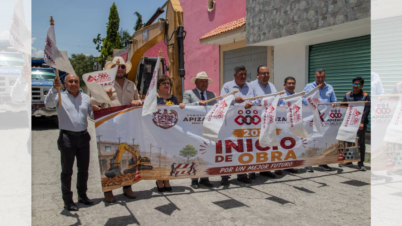 Gobierno de Apizaco inicia la primera etapa de rehabilitación de la Avenida de los Pinos en beneficio de más de 5 mil habitantes