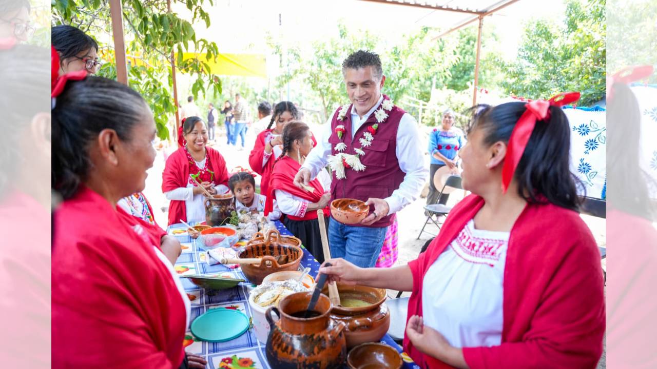 Comunidad indígena de Cuaxinca reconoce en Alfonso Sánchez García una visión cercana a los pueblos originarios, alineada con la de Claudia Sheinbaum