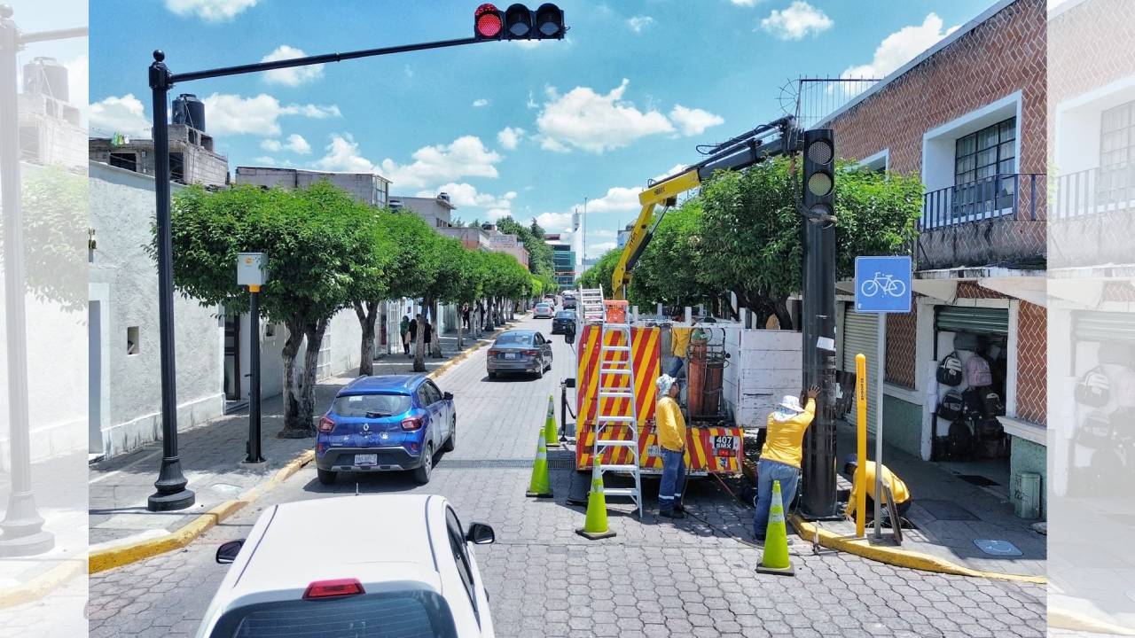 Gracias a gestión de Alfonso Sánchez García ante la SMYT ayuntamiento de Tlaxcala inicia la modernización de semáforos  #Tlaxcala