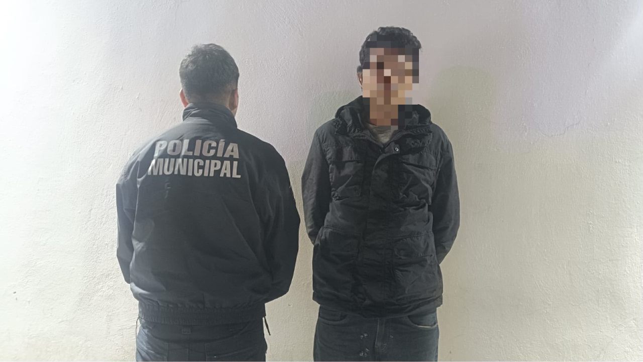 Seguridad Pública de Totolac asegura a masculino con artefacto de fabricación artesanal